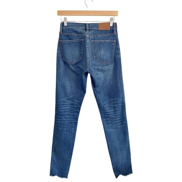 Madewell 9” High Rise Skinny Stretch Denim Distressed Jean Allegra Wash 26 - Picture 6 of 16